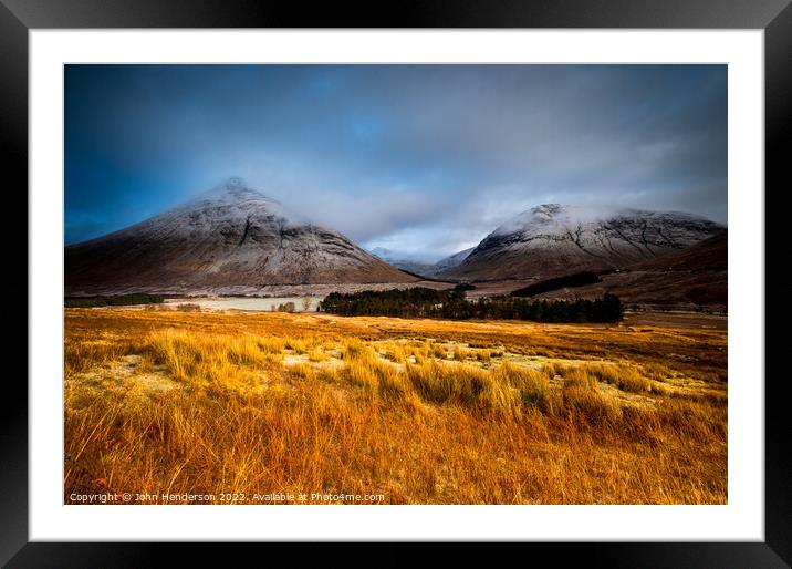 Scottish highlands .Beinn Dorain Framed Mounted Print by John Henderson