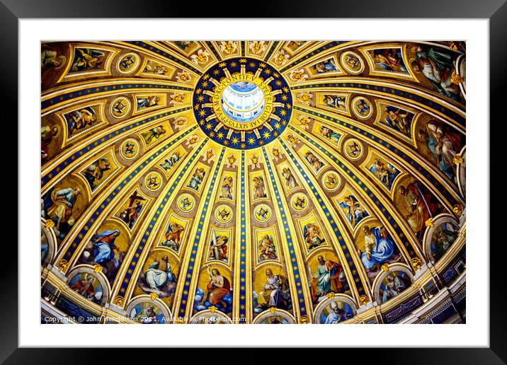 St. Peter's Basilica Framed Mounted Print by John Henderson