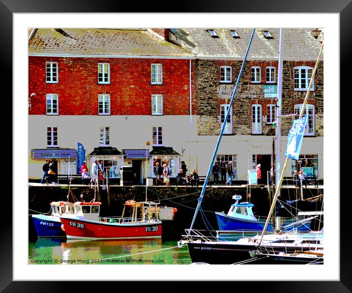 Padstow Harbour, Cornwall, UK Framed Mounted Print by George Moug
