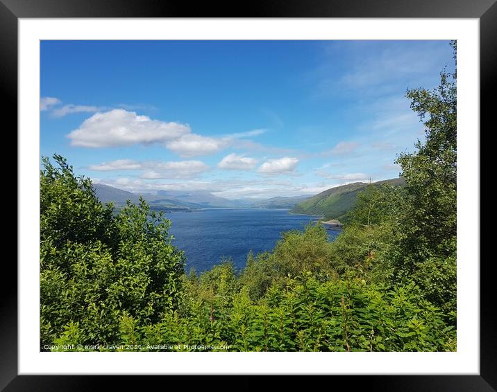 Lochcarron Framed Mounted Print by mark craven