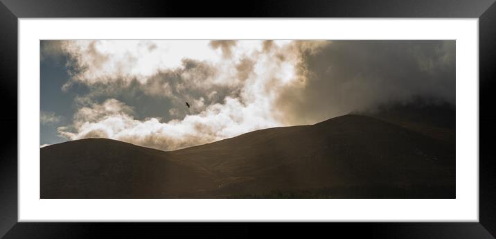 Between the mountains and clouds Framed Mounted Print by Norbert David