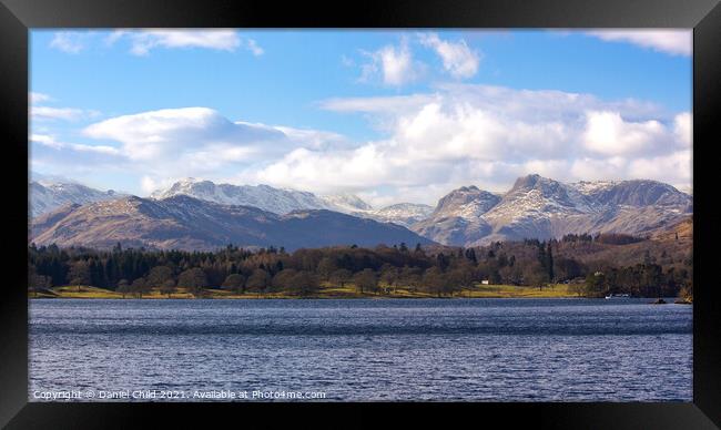 The view from Low Wood Bay Framed Print by Daniel Child