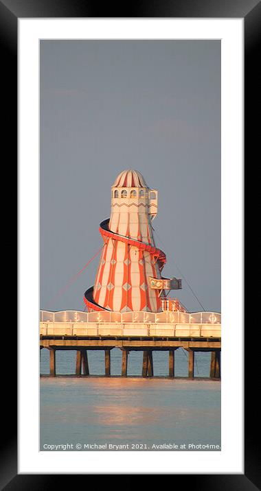 clacton helter skelter Framed Mounted Print by Michael bryant Tiptopimage