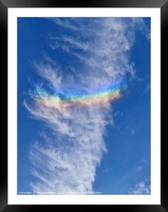 Parhelion  rainbow Framed Mounted Print by Michael bryant Tiptopimage