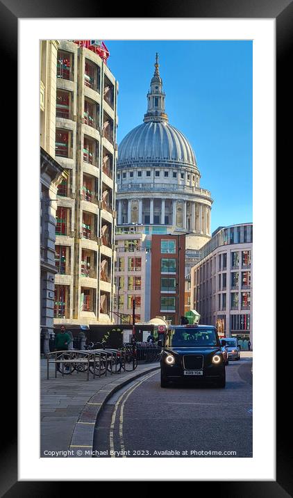 St Paul's cathedral  Framed Mounted Print by Michael bryant Tiptopimage