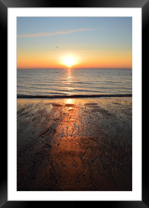 Clacton sunrise Framed Mounted Print by Michael bryant Tiptopimage