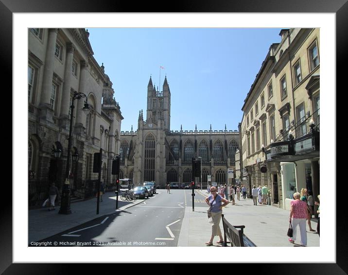 bath city center  Framed Mounted Print by Michael bryant Tiptopimage