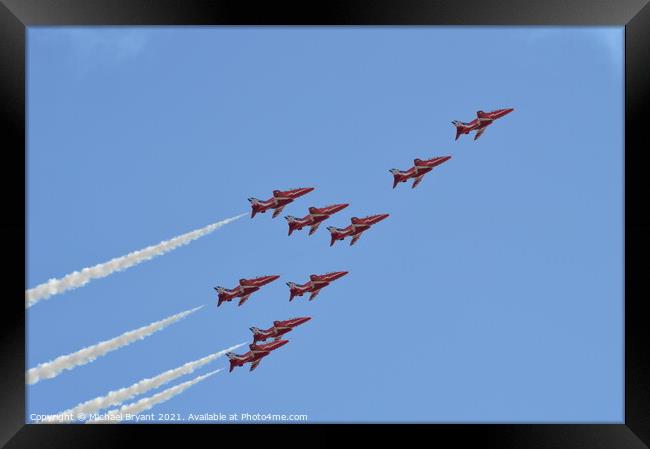 Red arrows Framed Print by Michael bryant Tiptopimage