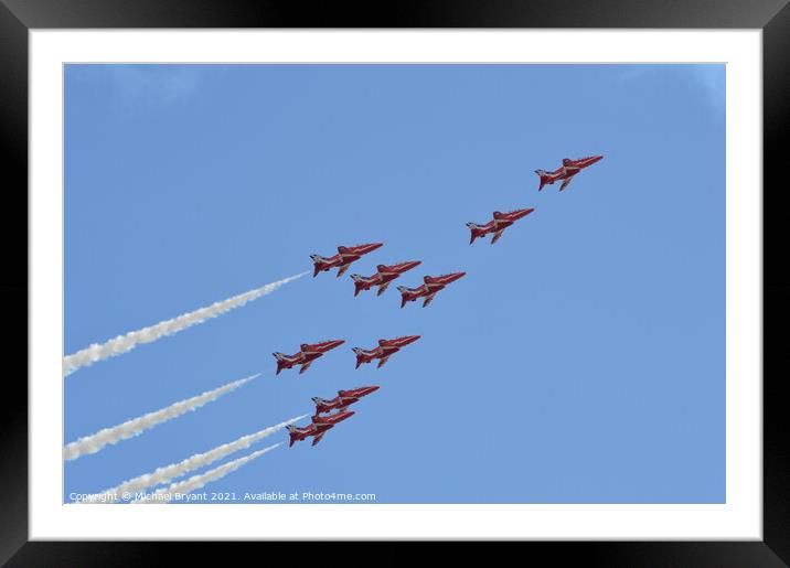 Red arrows Framed Mounted Print by Michael bryant Tiptopimage