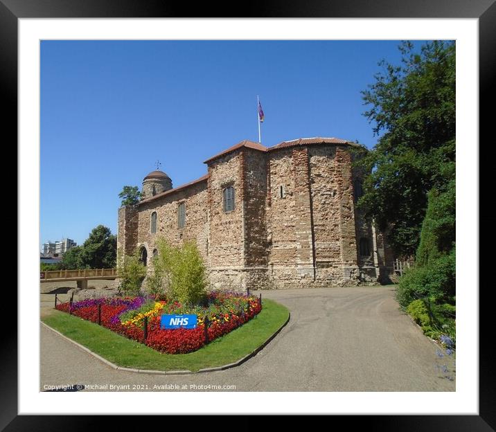 Majestic Colchester Castle in Support of NHS Framed Mounted Print by Michael bryant Tiptopimage