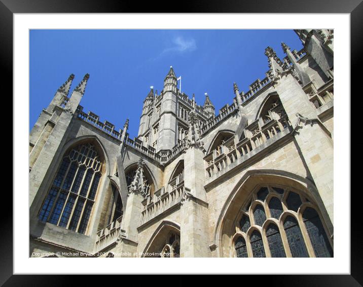 bath cathedral somerset Framed Mounted Print by Michael bryant Tiptopimage