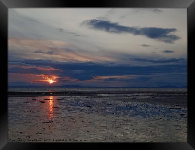 A Moody Solway Firth  Framed Print by Mark Ritson