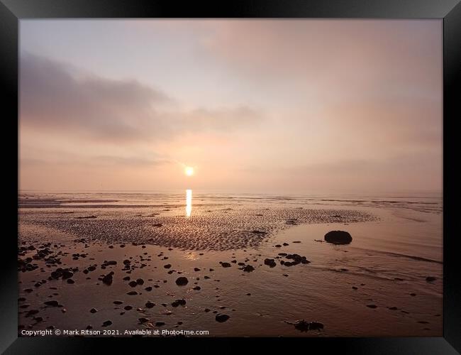 Sahara Sands Sunset . Framed Print by Mark Ritson