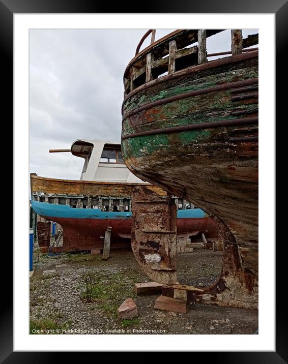 The Boatyard  Framed Mounted Print by Mark Ritson