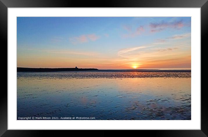  Harbour  Sunset Framed Mounted Print by Mark Ritson