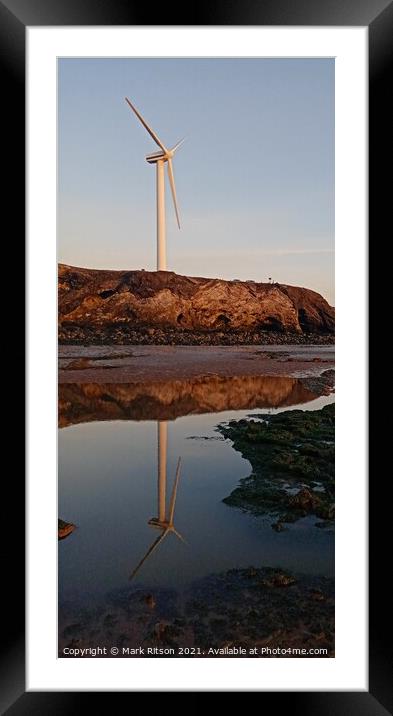 Windmill Abstract  Framed Mounted Print by Mark Ritson