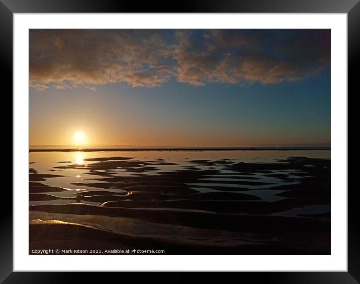 Narrow Window Sunset  Framed Mounted Print by Mark Ritson