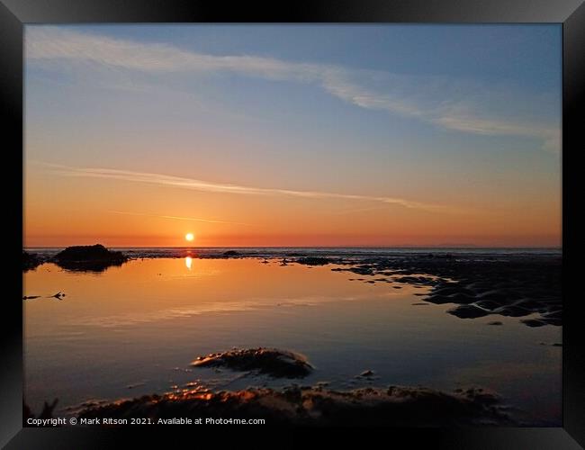 Cumbrian Sunset  Framed Print by Mark Ritson