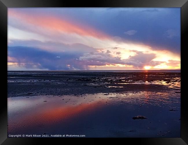 Sunset after a Snowfall  Framed Print by Mark Ritson