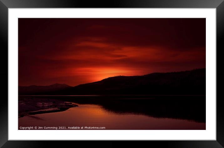 Sunset on Lake McDonald, Montana  Framed Mounted Print by Jim Cumming