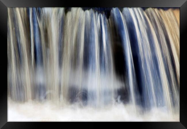Waterfall in Hull Pot Beck Horton in Ribblesdale Framed Print by Mark Sunderland