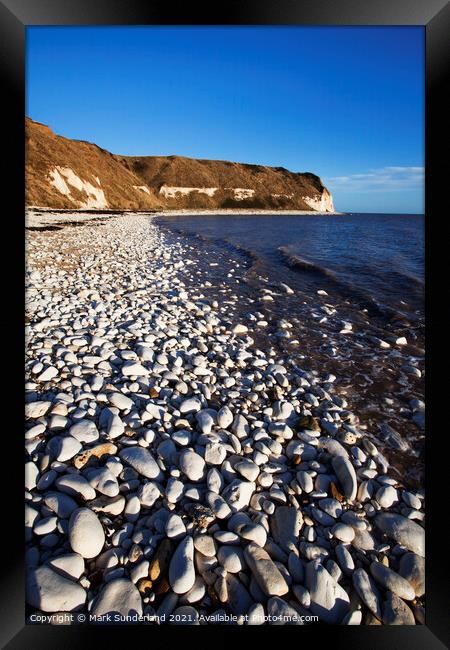 South Landing at Flamborough Head Framed Print by Mark Sunderland