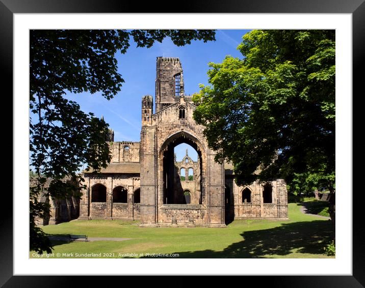 Kirkstall Abbey from Abbey Road Framed Mounted Print by Mark Sunderland