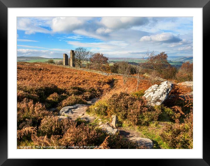 Yorkes Folly on Guise Cliff in Autumn Framed Mounted Print by Mark Sunderland