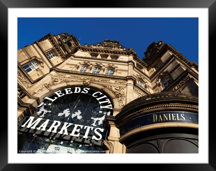 Leeds City Markets Framed Mounted Print by Mark Sunderland
