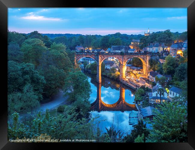 Railway Viaduct at Knaresborough Framed Print by Mark Sunderland