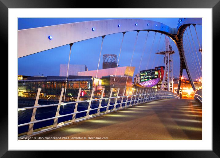 The Lowry Salford Quays Framed Mounted Print by Mark Sunderland