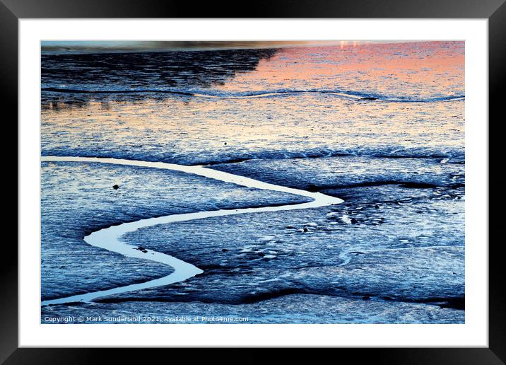 Conway Estuary at Dusk Framed Mounted Print by Mark Sunderland