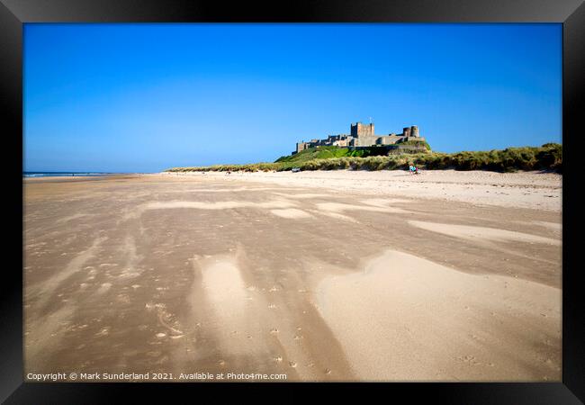 Bamburgh Castle Framed Print by Mark Sunderland