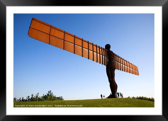 The Angel of The North Framed Mounted Print by Mark Sunderland