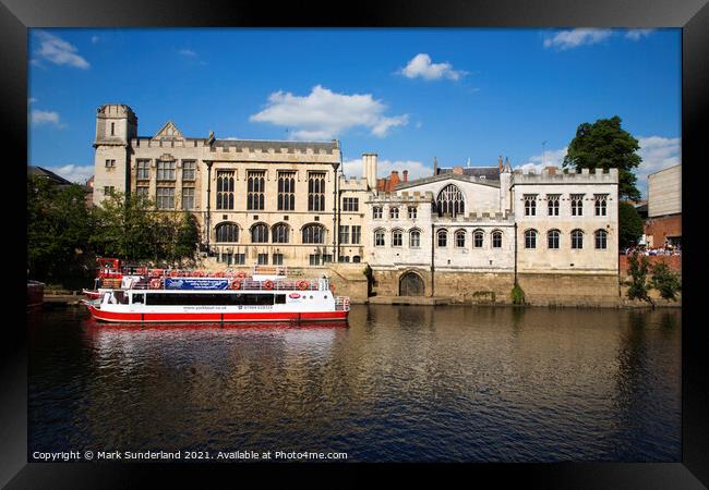 Guildhall and River Ouse at York Framed Print by Mark Sunderland