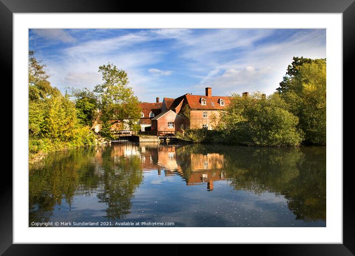 Flatford Mill in the Afternoon Framed Mounted Print by Mark Sunderland