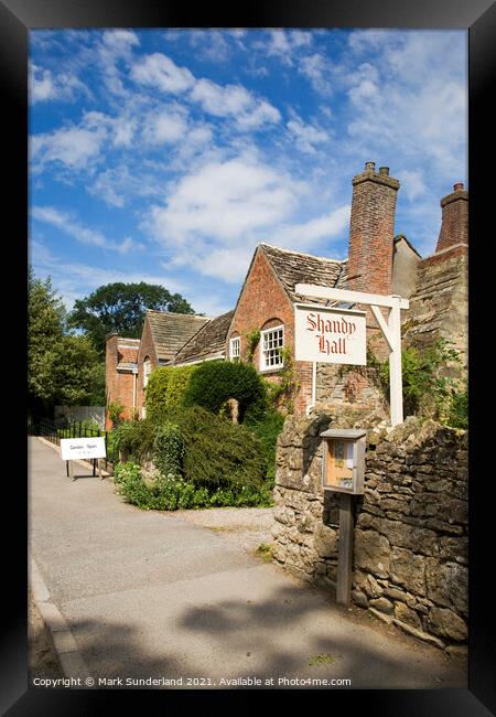 Shandy Hall at Coxwold  Framed Print by Mark Sunderland