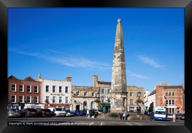 Market Place Richmond Framed Print by Mark Sunderland