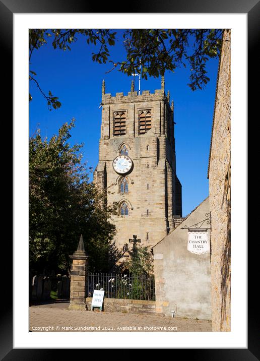 St Gregorys Church Bedale Framed Mounted Print by Mark Sunderland