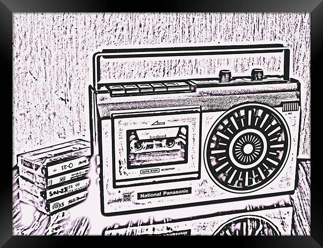 old cassette player Framed Print by Susmita Mishra