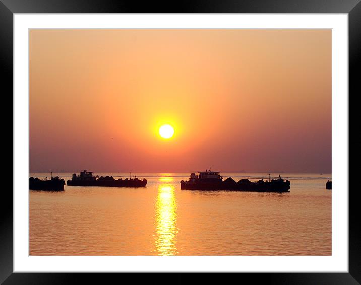 At Day's End Framed Mounted Print by Susmita Mishra