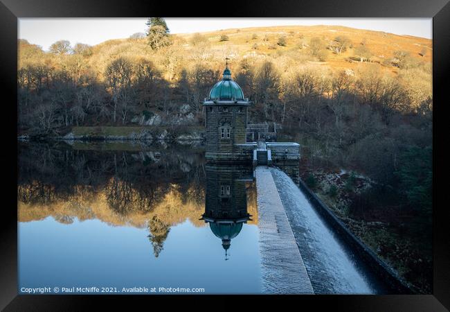 Tower at the Edge of Dam Framed Print by Paul McNiffe