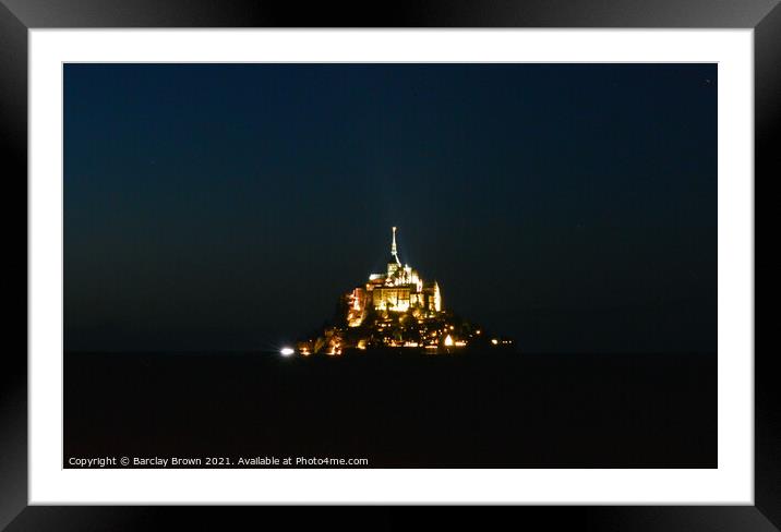 Mont Saint-Michel Framed Mounted Print by Barclay Brown