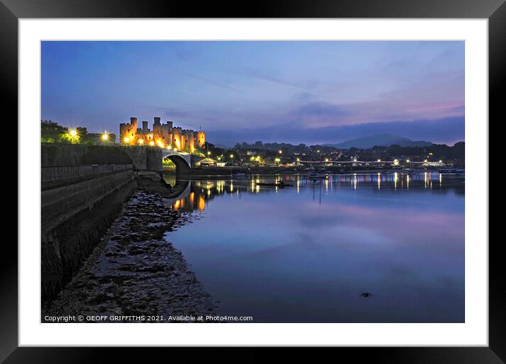 Conway castle Framed Mounted Print by GEOFF GRIFFITHS
