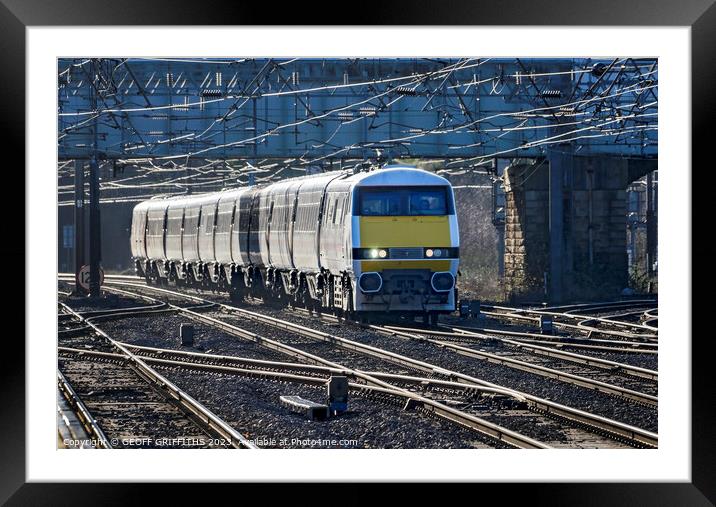 91119 Doncaster Framed Mounted Print by GEOFF GRIFFITHS