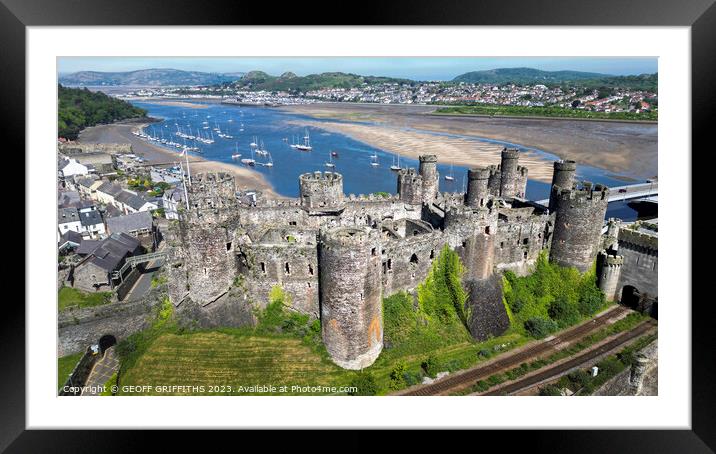 Conway castle Framed Mounted Print by GEOFF GRIFFITHS
