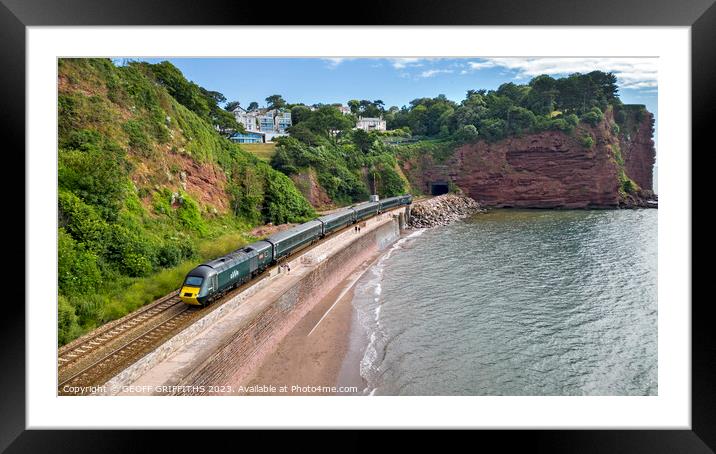 Great Western HST Framed Mounted Print by GEOFF GRIFFITHS