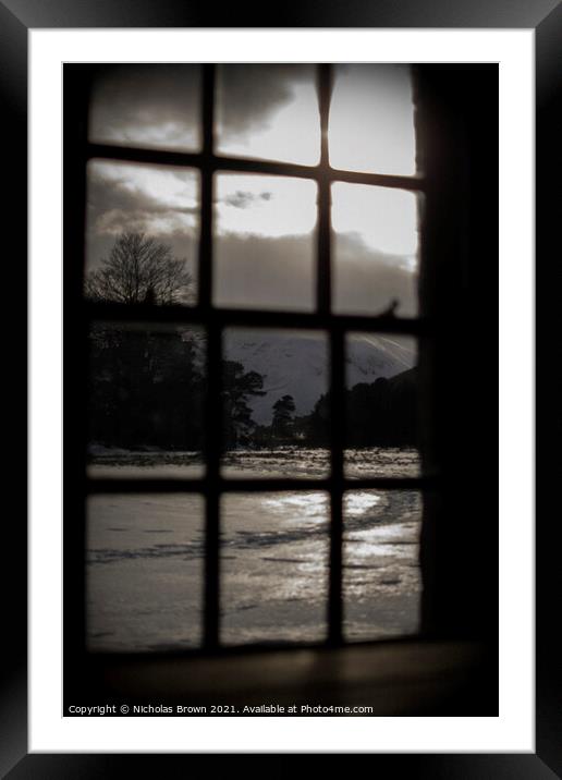 Glen Feshie Bothy View Framed Mounted Print by Nicholas Brown