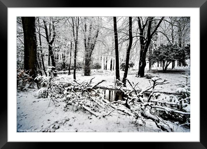 WINTER ARRIVES Framed Mounted Print by Russell Mander