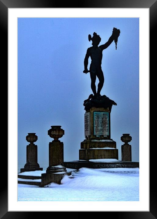 PERSEUS IN THE SNOW Framed Mounted Print by Russell Mander
